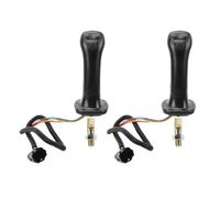 MEXWLOP Joystick for escavatori in alluminio for impieghi gravosi con controllo a 3 pulsanti for macchinari da costruzione Dx Eries Copertura antipolvere per maniglia escavatore(Schwarz)