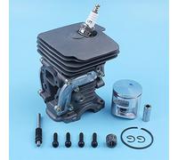 MEXWLOP Kit bulloni cuscinetto anello pistone cilindro Nikasil da 41 mm, for pezzi di ricambio candela albero pompa olio motosega Husqvarna 140 135 Kit pistone motosega