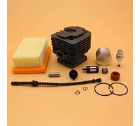 MEXWLOP Kit candela paraolio linea filtro aria carburante pistone cilindro 42mm, for pezzo di ricambio trimmer, For STIHL FS450 FS 450 4128 020 1211 Kit pistone motosega