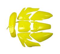 MEXWLOP Kit di copertura for carrozzeria for moto Dirt Bike, ABS, parafanghi, carenatura, pannelli parafanghi, coperture parafango CRF70 70CC Parafango per moto(Yellow)