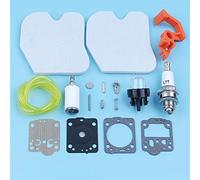 MEXWLOP Kit di messa a punto del carburatore, for motosega Husqvarna 235 236 240 240E 235E 545061801 Filtro aria carburante Tubo Primer Bulb Interruttore Controllo Kit interruttore per motosega