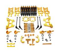 MEXWLOP Kit di Parti aggiornamento in Metallo Bracci Sospensione dell'ammortizzatore, for Accessori HSP 94111 94108 1/10 RC Car Monster Truck Braccio di Sospensione(Yellow)