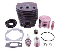 MEXWLOP Kit filtro linea carburante perno pistone cilindro da 46 mm, for motosega Husqvarna 50 51 55 Rancher 503609172 W Guarnizione marmitta Candela Kit pistone motosega