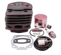 MEXWLOP Kit guarnizioni candela linea filtro carburante pistone cilindro, for parte attrezzo da giardino motosega Husqvarna 55 51 46mm Kit pistone motosega