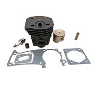 MEXWLOP Kit guarnizioni candela motore pistone cilindro 44MM Pezzi di ricambio motosega benzina, for HUSQVARNA 350 353 351 346 XP 346XP Kit pistone motosega