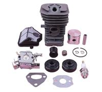 MEXWLOP Kit guarnizioni carburatore pistone cilindro da 40 mm, for sostituzione motosega Husqvarna 142 141 137 136 Zama C1Q-W29E W Aspirazione Kit pistone motosega