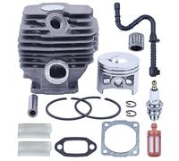 MEXWLOP Kit guarnizioni pistone cilindro Super AV WB for motosega da 46 mm, for, For STIHL 028 1118 020 1203 W Striscia barra filtro linea carburante Kit pistone motosega