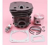 MEXWLOP Kit guarnizioni silenziatore anello pistone cilindro da 45 mm, for motosega Jonsered CS2141 CS2145 CS2149 CS2150 CS2152 CS2153 W candela Kit pistone motosega