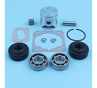 MEXWLOP Kit paraolio cuscinetto a sfere manovella pistone da 40 mm, for Husqvarna, 340 345, for Jonsered, 2141 2145 Pezzo di ricambio gabbia ago anello motosega Kit pistone motosega