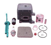 MEXWLOP Kit pistone cilindro da 34 mm, per, for FS55 FS45 BR45 KM55 HL45 HS45 HS55 Filtro aria carburante Candela linea trimmer Sostituisci parte Kit pistone motosega