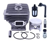 MEXWLOP Kit pistone cilindro da 52 mm, for parti di ricambio for motosega, For STIHL 046 MS460 W Valvola decompressione Filtro linea olio combustibile 1128 120 1217 Kit pistone motosega