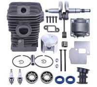MEXWLOP Kit silenziatore candela albero motore pistone cilindro motore da 42,5 mm, per, for parti motosega Ms250 Ms230 025 023 1123 020 1209 Kit pistone motosega