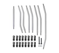 MEXWLOP Kit smontato for Asta di Collegamento in Acciaio Inossidabile 8 Pezzi con estremità Stelo 1:10 RC Crawler, for assiale, for Wraith 90048 90053 RR10 Braccio di Sospensione