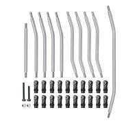 MEXWLOP Kit Tirante for di Collegamento dello sterzo in Acciaio Inossidabile da 10 Pezzi 1/10, for assiale, for Wraith 90018 RC Crawler Car Braccio di Sospensione