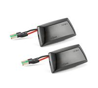 MEXWLOP Lampada lampeggiante sequenziale con indicatore di direzione dinamico, for Opel, Astra H Zafira B Corsa D Insignia A Meriva B, for Chevrolet, for Cruze, Indicatore di direzione per auto(Schwar