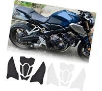 MEXWLOP Lato moto Protezioni serbatoio carburante Protezioni adesivi Decal Gas Ginocchio Grip Traction Pad, for accessori CB650R/CBR650R 20192024 Tappetino antiscivolo per moto(BLACK Clear with LOGO)