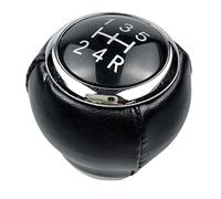 MEXWLOP Leva del pomello del cambio in pelle a 5/6 velocità for Legacy, for Subaru, for Forester, for Outback for Impreza for STI for WRX Pomello del cambio(BLACK 5 Speed)
