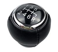 MEXWLOP Leva del pomello del cambio in pelle a 5/6 velocità for Legacy, for Subaru, for Forester, for Outback for Impreza for STI for WRX Pomello del cambio(BLACK 6 Speed)