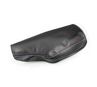 MEXWLOP LHD, for BMW, Serie 3 F30 2013-2018 Pelle con texture carbonio Rosso Blu Azzurro Linea coperchio console centrale rivestimento bracciolo scatola Copribracciolo per auto