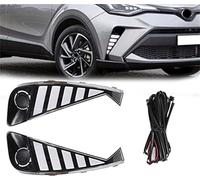 MEXWLOP Luce di marcia diurna for auto bianca, for Toyota, C-HR CHR 2020 2021 2022 LED DRL Indicatore direzione giallo Fendinebbia Accessori impermeabili Gruppo fendinebbia per auto