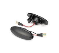 MEXWLOP Luce di posizione laterale dinamica Luce di segnalazione for auto nera ambra, for NISSAN, Dualis Juke, for Micra, March Note, for Smart, Forfour W453 Indicatore di direzione(No.1)