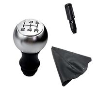 MEXWLOP Manicotto adattatore cuffia pomello cambio, for Peugeot, 206 207 307 308 408, for Citroen, C2 C3 C5 for Picasso for Elysee for Sega Pomello del cambio(BLACK Matte Black)