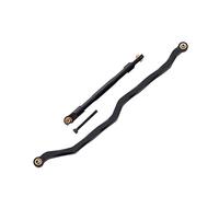 MEXWLOP Metallo Anteriore Posteriore, for AR14B alloggiamento ASSE Fuso a snodo C-Hub Pinza rotore Esagonale, for 1/10 RC Rock Bouncer, for Axial RBX10 Ryft Braccio di Sospensione(Steering Link-BK)