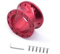 MEXWLOP Mozzo per montaggio su ruota per auto Tuning Auto, per Adattatore Distanziale Volante Sportivo 30Mm 50Mm Kit Boss Mozzo Racing in Alluminio CNC(BLACK 50MM Red)