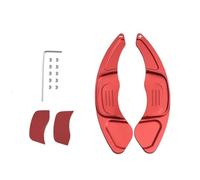 MEXWLOP Paletta del cambio estensibile in alluminio for volante auto, sostitutiva for VW, for Golf, 7 2015-2017, for Scirocco, for Sagitar GLI R-line Gts, for POLO, GTI Leva del cambio(Rot)