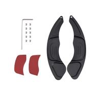 MEXWLOP Paletta del cambio estensibile in alluminio for volante auto, sostitutiva for VW, for Golf, 7 2015-2017, for Scirocco, for Sagitar GLI R-line Gts, for POLO, GTI Leva del cambio(Schwarz)