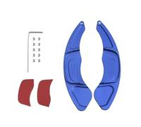 MEXWLOP Paletta del cambio estensibile in alluminio for volante auto, sostitutiva for VW, for Golf, 7 2015-2017, for Scirocco, for Sagitar GLI R-line Gts, for POLO, GTI Leva del cambio(Blue)