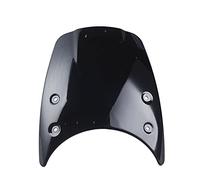 MEXWLOP Parabrezza ABS, paravento, paramotore, deflettore aria, for BMW, R NINE T, parabrezza 2014 2015 2016 2017 R9T Scrambler Parabrezza per moto(Schwarz)