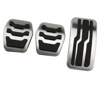 MEXWLOP Pedali for auto con copertura del pedale del freno in acciaio inossidabile, for Ford, Focus, 2 3 4 MK2 MK3 MK4 2005-2023 Accessori Pedale freno antiscivolo(BLACK MT)