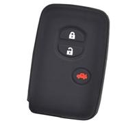 MEXWLOP Portachiavi for Auto a 3 Pulsanti, for Toyota, for Land Cruiser, Prado Avensis IQ, for Corolla, Prius Highlander Custodia Protettiva in Silicone for Telecomando Yaris Custodia per Chiave Auto