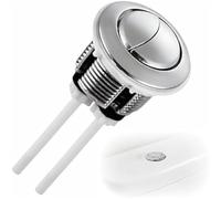 MEXWLOP Pulsante di scarico WC Dual Push, per Twy, per Ford Siamp | per Optima 49 1 pezzo di ricambio per ABS a testa tonda argento