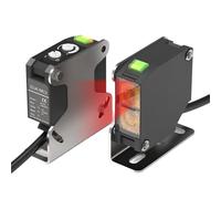 MEXWLOP Sensore fotoelettrico quadrato E3jk-tr12 a sbarramento 24-240 V CA/CC con uscita relè universale e interruttore fotoelettrico diffuso Sensore di prossimità(E3jk-tr11)