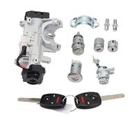 MEXWLOP Set completo di serratura Interruttore accensione Cilindro Immobilizzatore Chip 8E, for Accord, 2006-2007 Sostituzione dell'interruttore di accensione dell'auto(BLACK Full Set-3 Button)