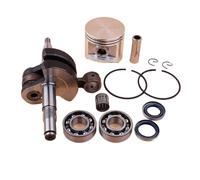 MEXWLOP Set pistone albero motore albero motore paraolio cuscinetto BIG BORE 50mm, for parti motore motosega HUSQVARNA 365 362 371 372 XP Kit pistone motosega