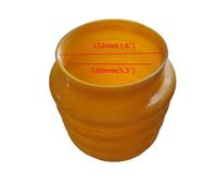 MEXWLOP Soffietto Jumping Jack da 15 cm for Kashiyama Giappone, for Robin, soffietto, for Wacker, compattatore Rammer Tamper in poliuretano Soffietto per martello compattatore(Folding Inner 140mm)
