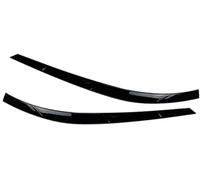 MEXWLOP Sostituzione degli adesivi for la copertura del rivestimento coperchio dell'occhio sopracciglio faro anteriore dell'auto, for VW, for, 2011-2016, nero lucido Palpebre dei fari