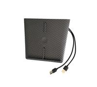 MEXWLOP Supporto for caricabatterie wireless in fibra di carbonio Supporto for telefono Qc3 Doppie porte USB Accessori for console centrale for telefono 11, for, for Tesla, modello 3 Caricabatterie w