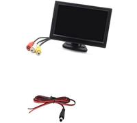 MEXWLOP Telecamera per retrovisione per auto Telecamera per retromarcia, per schermo di Easy Use 5 Car con monitor Vista posteriore(BLACK Only monitor)