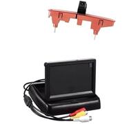 MEXWLOP Telecamera posteriore per auto Telecamera per retromarcia, per luce freno auto Berlingo 2008-2016 con display da 4,3" vista posteriore(BLACK Foldable screen)