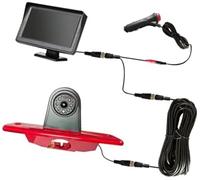 MEXWLOP Telecamera posteriore per auto Telecamera per retromarcia, per Peugeot Expert 2007 2008 2009 2010 2011-2016 Luce freno per auto Vista posteriore con 4.3(BLACK Desktopdisplaycamera A)