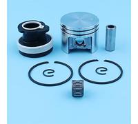 MEXWLOP Tubo di aspirazione con cuscinetto ad ago Criclip, pistone da 38 mm, anello perno da 10 mm, for motosega, 018 MS180 MS 180C MS170 Kit pistone motosega