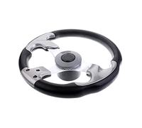 MEXWLOP Volante Sportivo a 3 Razze for Barche pontone da 12,4 Pollici e 31,5 cm, comunemente utilizzato sulla Maggior Parte delle Barche Marine Timone per Barca