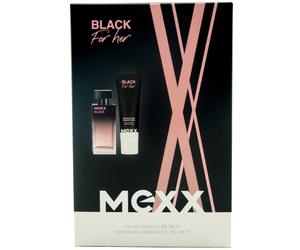 Mexx Black Donna Set Regalo 1 Set= 1 X 30ml Eau De Toilette 50ml Gel Doccia