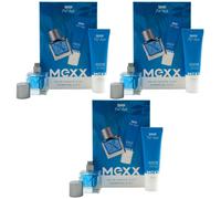 Mexx Set Regalo Uomo Per Lui 3 Set = 3 X 30Ml Edt Spray + 3 X 50Ml Gel Doccia