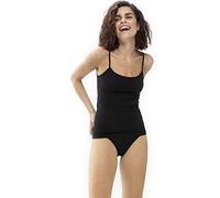 Mey 25815-3 Women's Organic Black Solid Colour Spaghetti Vest Top 38