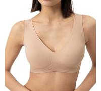 Mey Bustino da donna: con cuscinetti rimovibili, senza ferretto, spalline larghe, cuciture extra piatte, incollate, traspirante, serie Simply Better Invisibles, marrone crema., S